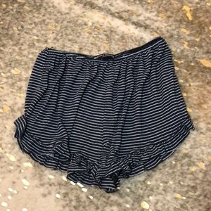 Brandy Melville Black and White Striped Shorts
